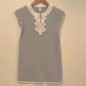 J. Crew Crewcuts Girl runique dress with Pom Pom trim